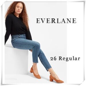 EVERLANE High Rise Skinny Legs Jeans in light Washed Size 26 Regular